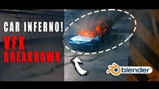 Burning Car in Blender 3d: VFX Breakdown