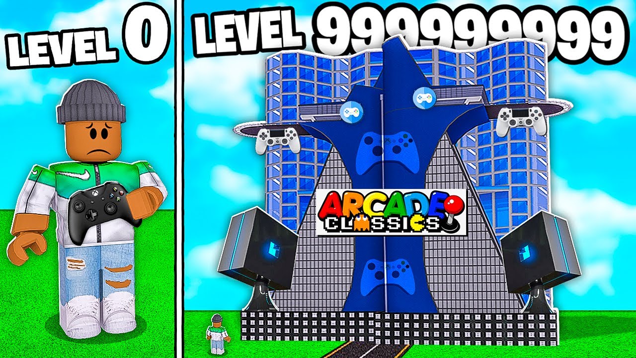 I Built A Level 999 999 999 Roblox Arcade Youtube - roblox arcade