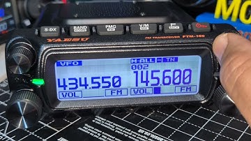 Yaesu FTM150 - First Power on.