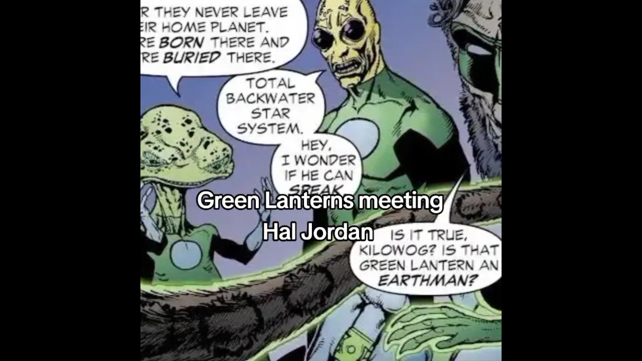 Green Lanterns bully Hal Jordan