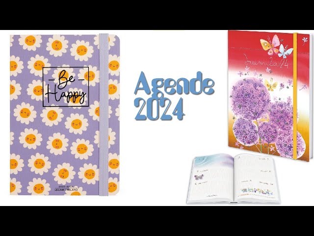 Legami-Agenda Settimanale Orizzontale+Taccuino 2024 -Medium 12x18cm- Blu