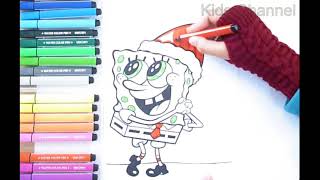 Spongebob Squarepants Christmas coloring pages ( xmas day) kids coloring pages