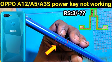 oppo A12 power key problem | oppo A12 power button not working | oppo A12 power button change