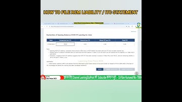 How to file RCM LIABILITY ITC STATEMENT#GST ,#gstnewreturn #gstreturnsnewdates