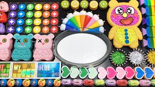 Relaxing With Clay Piping Bags Vs Glitter Vs Makeup Mixing Random Things Into Glossy Slime