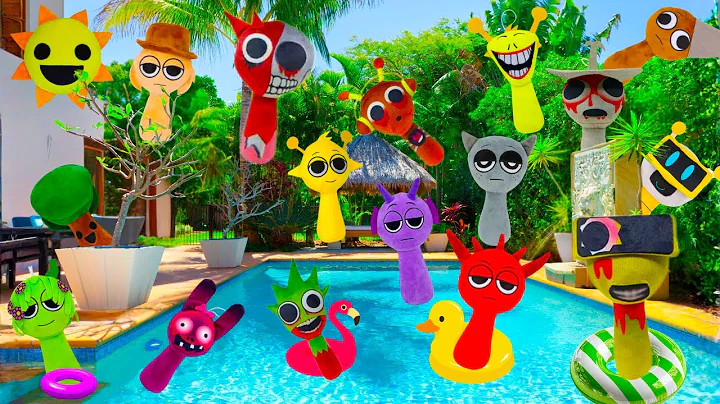 Unbelievable…!! 😱 ALL THE SPRUNKI are hiding in the ABANDONED SWIMMING POOL – Dare to follow me?