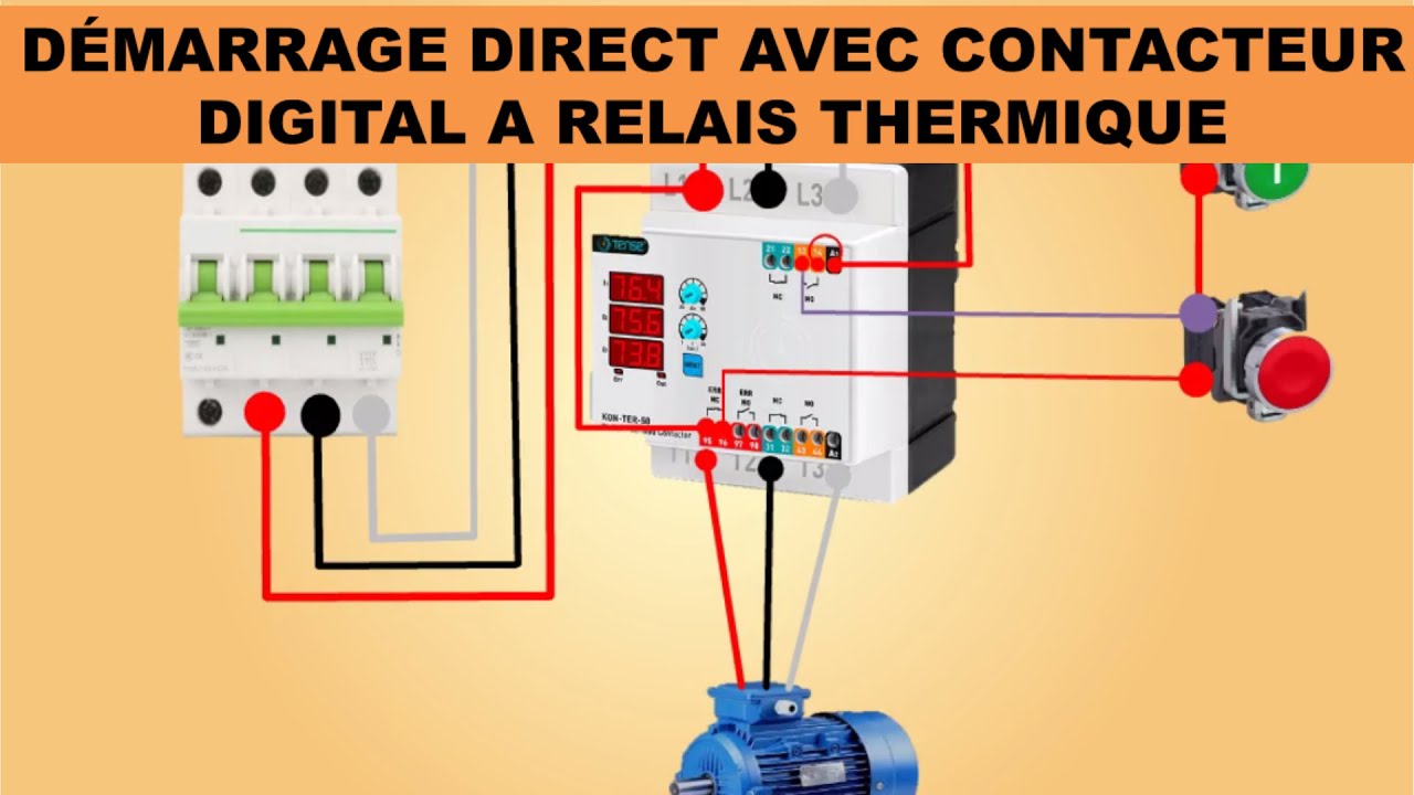 416891 Boîtier pour démarreur moteur avec boutons de commande pour  contacteur CTX³22 équipé d'un relais RTX³40 - professionnel