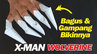Cara Membuat Cakar dari Kertas Origami, Seperti X-man Wolverine
