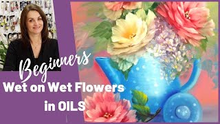 Wet on Wet Flowers in Oils - FULL TUTORIAL