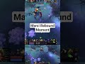 Pure instinct... (Ignore the magical glowing light, just a replay glitch 🐱) #marci #dota2 #dota