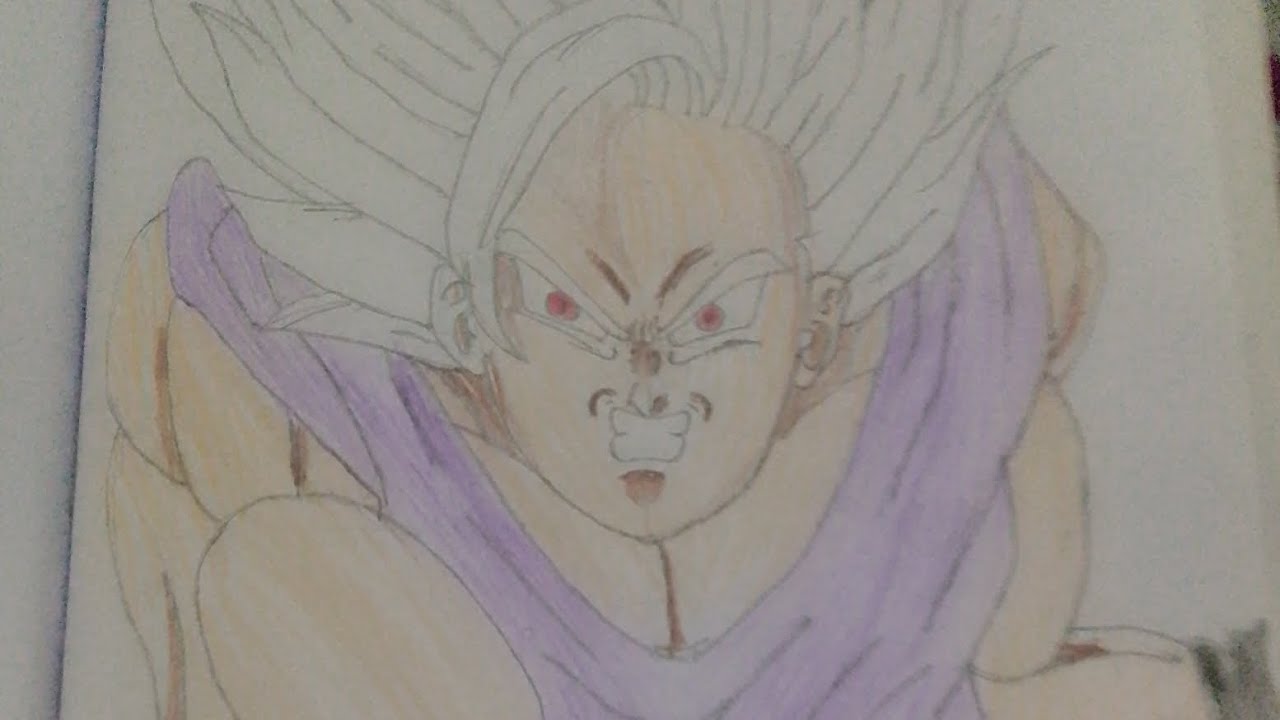 How to Draw GOHAN BEAST FORM from Dragon Ball Super Super Hero | Drawing step by step for Beginners