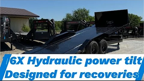 T6X 24’ X 102” hydraulic power tilt designed for recoveries.