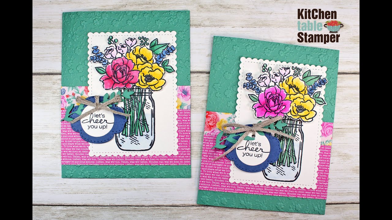 Stampin' Up! Jar of Flowers Cheer You Up How to Make a Card Tutorial