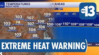 Breezy and hot weather continues in Las Vegas