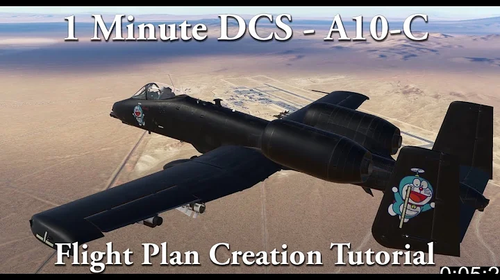 1 Minute DCS - A10C - Flight Plan Creation Tutorial