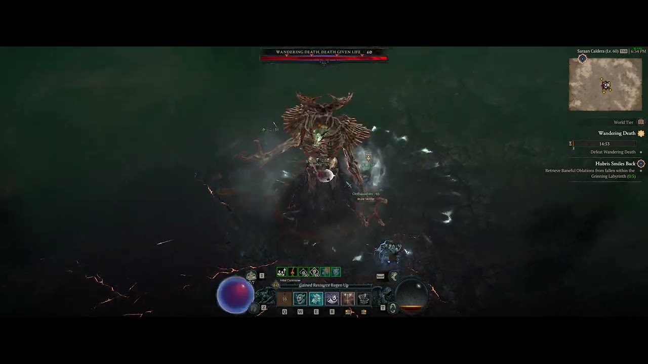 Wandering Death - World Boss Diablo IV ( Ultrawide 21:9 )