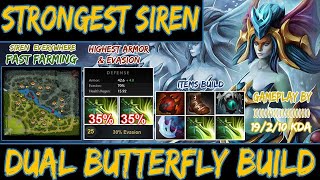 Strongest Naga Siren - Dual Butterfly Build 70% Evasion   46  Armor - Dota 2 Ranked Gameplay