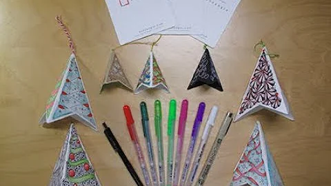 Zentangle Ringing Bell Ornament with CZT Dorian Eng