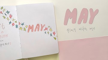 plan with me | may 2022 bullet journal setup