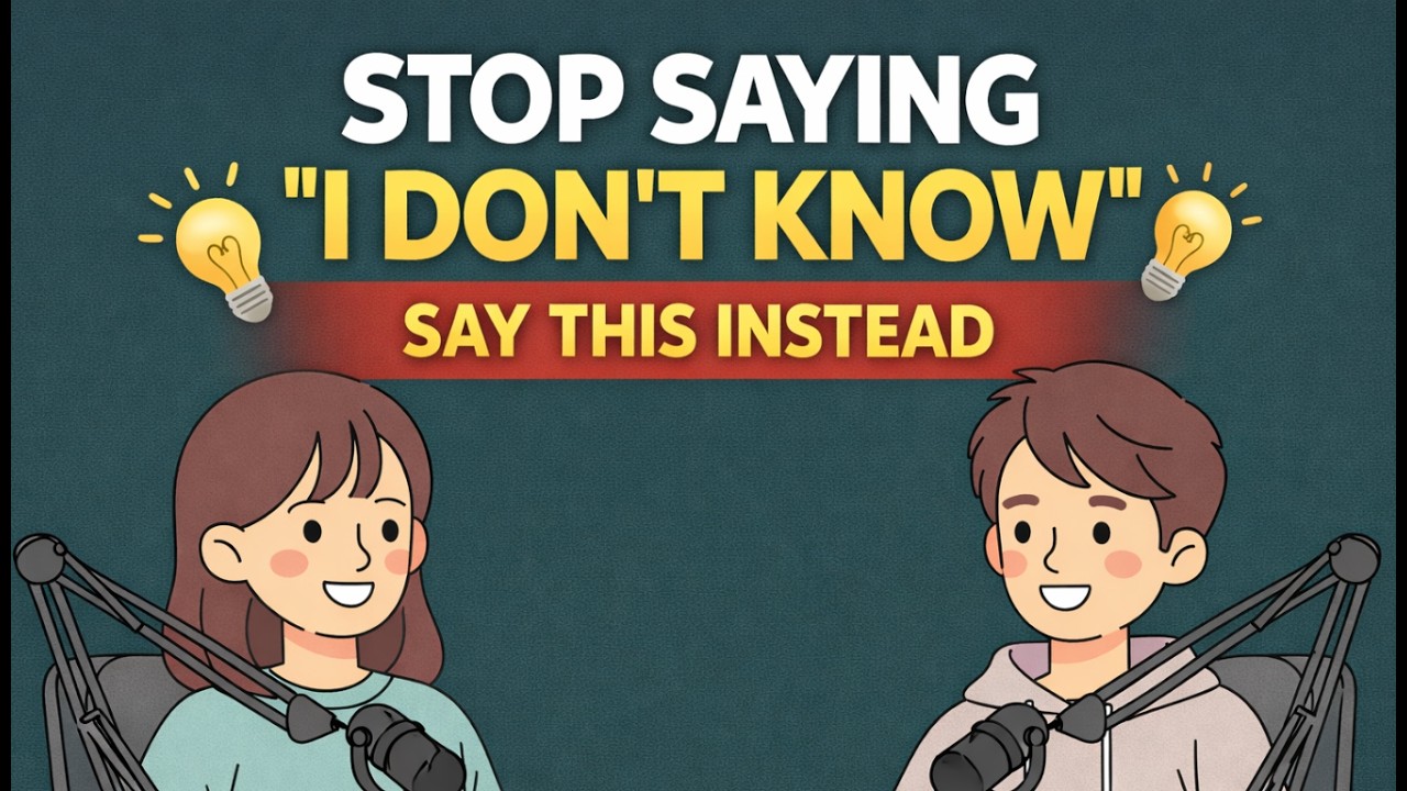 Stop Saying “I Don’t Know” – Say This Instead to S