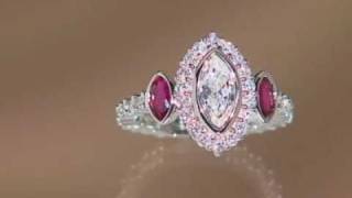 Fascinating Red Ruby Diamond Ring