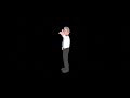 3D Cartoon Physicist Character Turntable | Cheerful Scientist with Pen