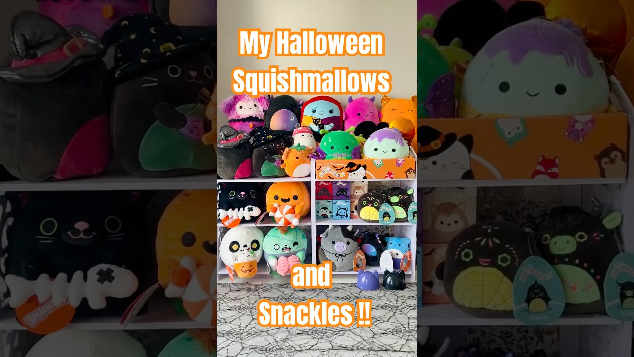 My Halloween Squishmallows and Snackles !! 🎃👻 Halloween plushies collection