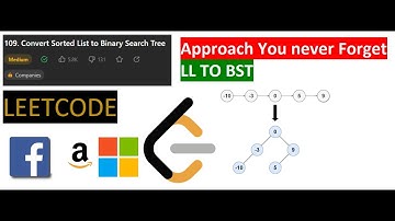 109  Convert Sorted List to Binary Search Tree with observations and optimized solution
