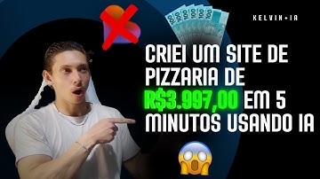 CRIEI UM SITE PARA PIZZARIA COM POUCO DINHEIRO E IA EM MINUTOS