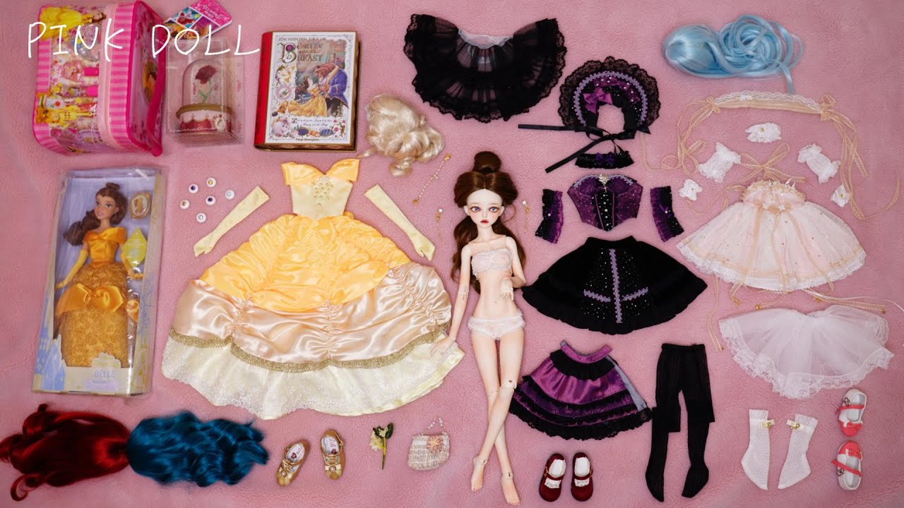 Belle Beauty And The Beast Bjd Doll Princess Dress Up 美女と野獣 ベル 着せ替え プリンセス ドール Youtube