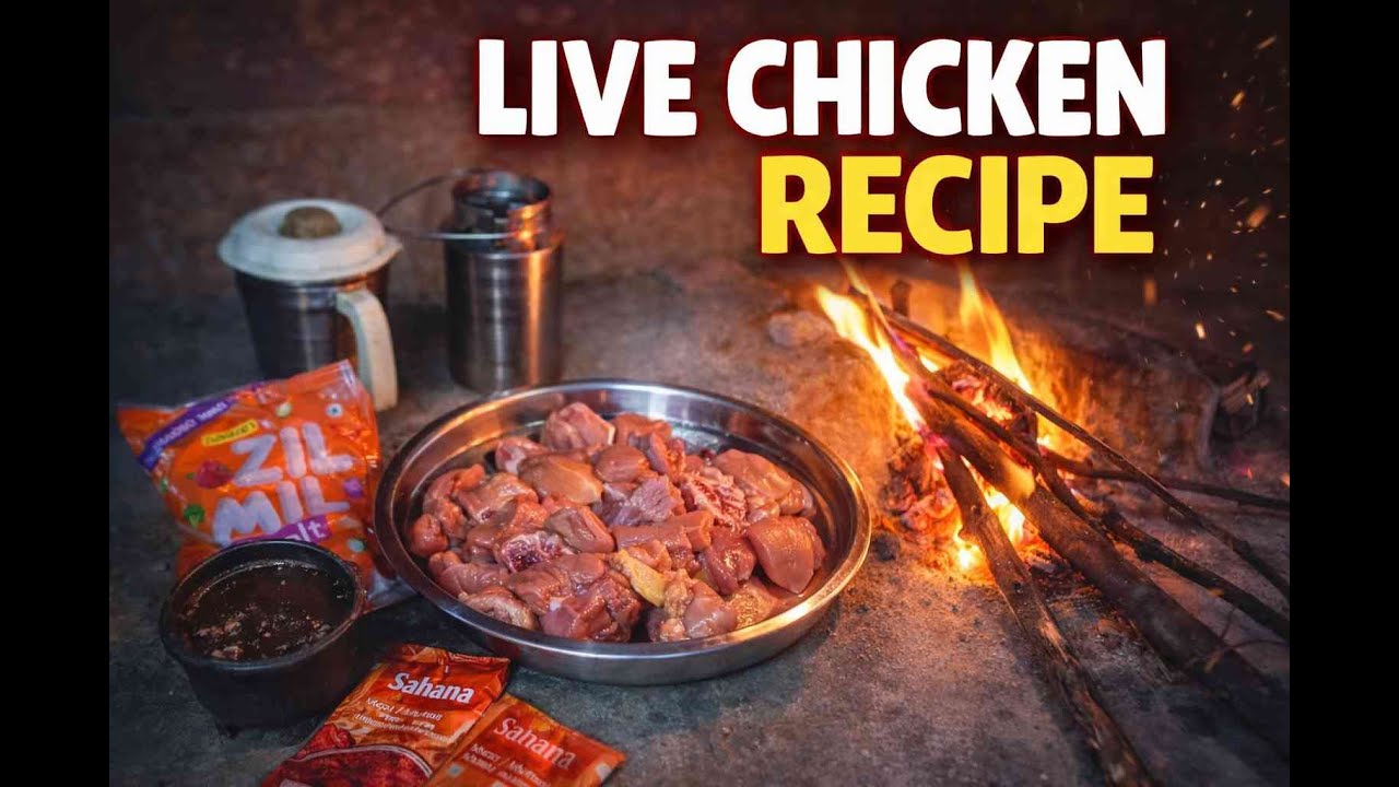 🔥 Live Chicken Recipe | Desi Village Style Chicken Cooking on Wood Fire 🍗