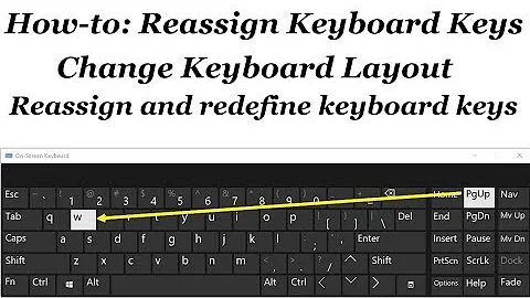 How to reassign and redefine keyboard keys in Windows 10/8/7