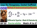 Method of Undetermined Coefficients (D^2+6D+9)y=24e^-3x