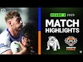 Nrl 2023  canterburybankstown bulldogs v wests tigers  match highlights