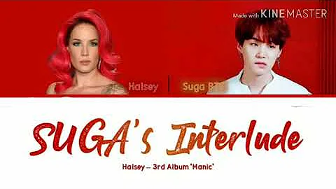 Halsey ft SUGA (BTS) - "SUGA's Interlude" Lyrics Color Coded (Han/Rom/Eng)
