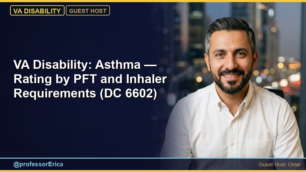 VA Disability: Asthma — Rating by PFT and Inhaler Requirements