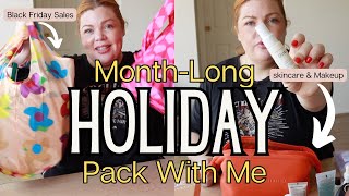 What To Pack Travelling for A Month | Skincare, Makeup, Cute Summer Outfits.