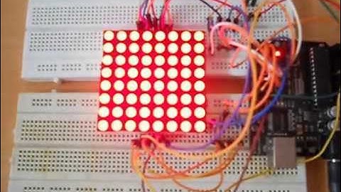 LED 8x8 Matrix Blink Shift Pattern 3