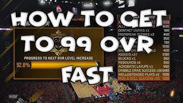 NBA 2K18- HOW TO GET TO 99 OVR THE FASTEST WAY!! GEESICE METHOD EDITED!!