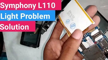 Symphony l110 display light problem