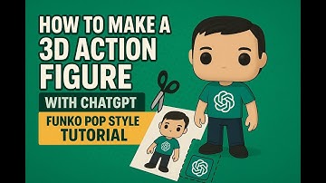 How to Make a 3D Action Figure with ChatGPT, Custom project, cut and paste, Funko Pop Style Tutorial