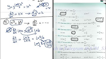 حل اختيارات كتاب المعاصر2026 | Derivatives of exponential and logarithmic functions | Calculus