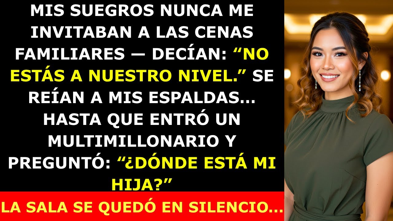 Mis Suegros Dijeron Que No Estaba a Su Nivel — Hasta Que Entró un Multimillonario y Se Callaron