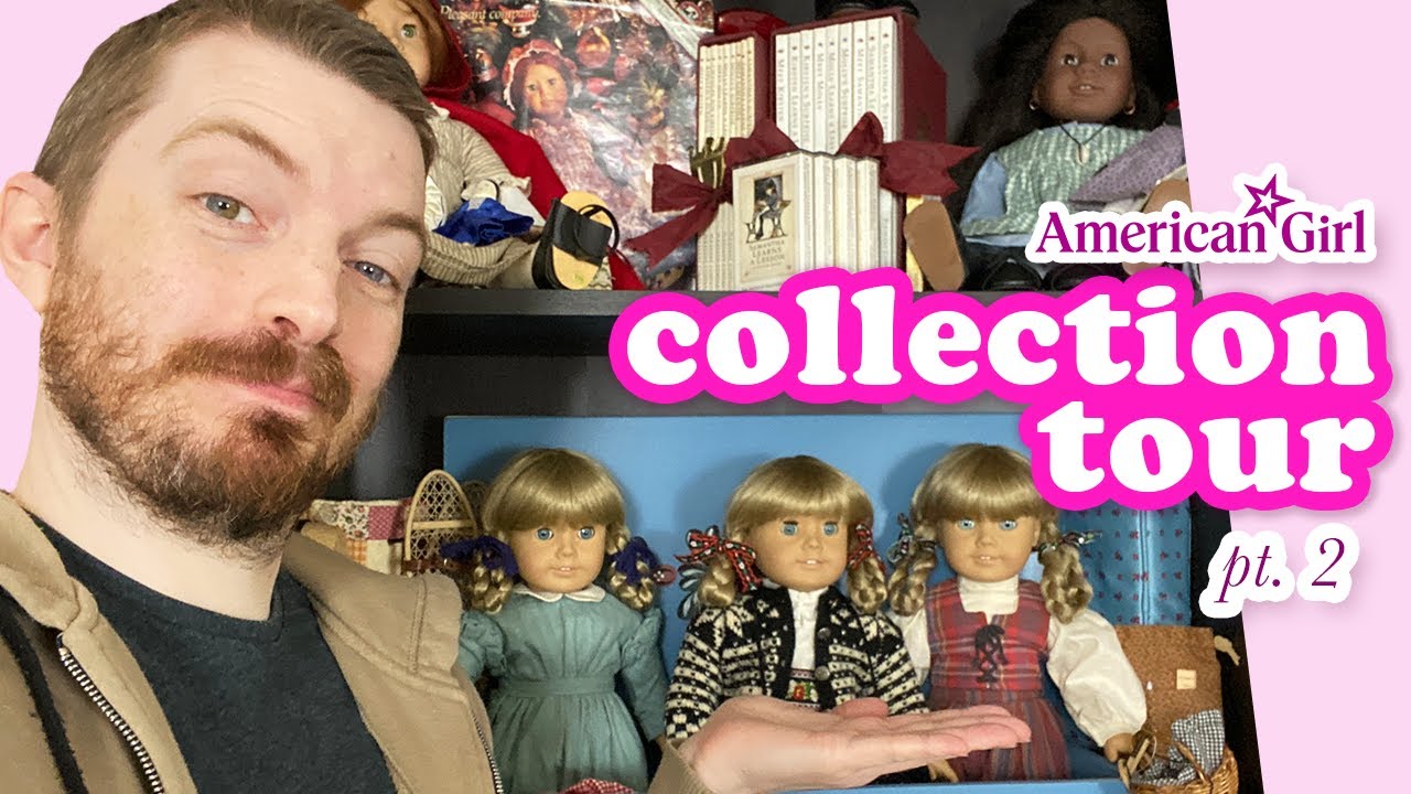 American Girl Doll Collection Tour Video — Kirsten, Addy, Felicity Display by Adult Doll Collector