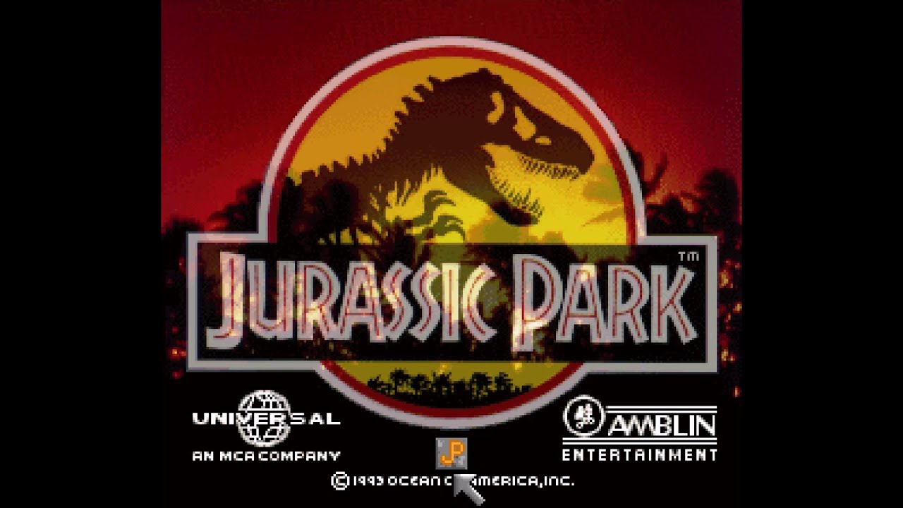 Jurassic Park (Ocean) Big Box PC DOS 3,5" Disquette - Jeu Rétro NOS, Bon état !