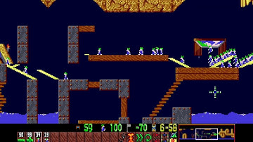Reverse Lemmings Classic Edition LP Part 2 (Tricky 6 - 30 + Taxing 1 - 10)