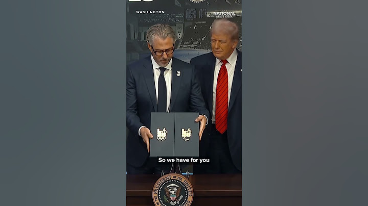 President Trump presented with 3 olympic medals