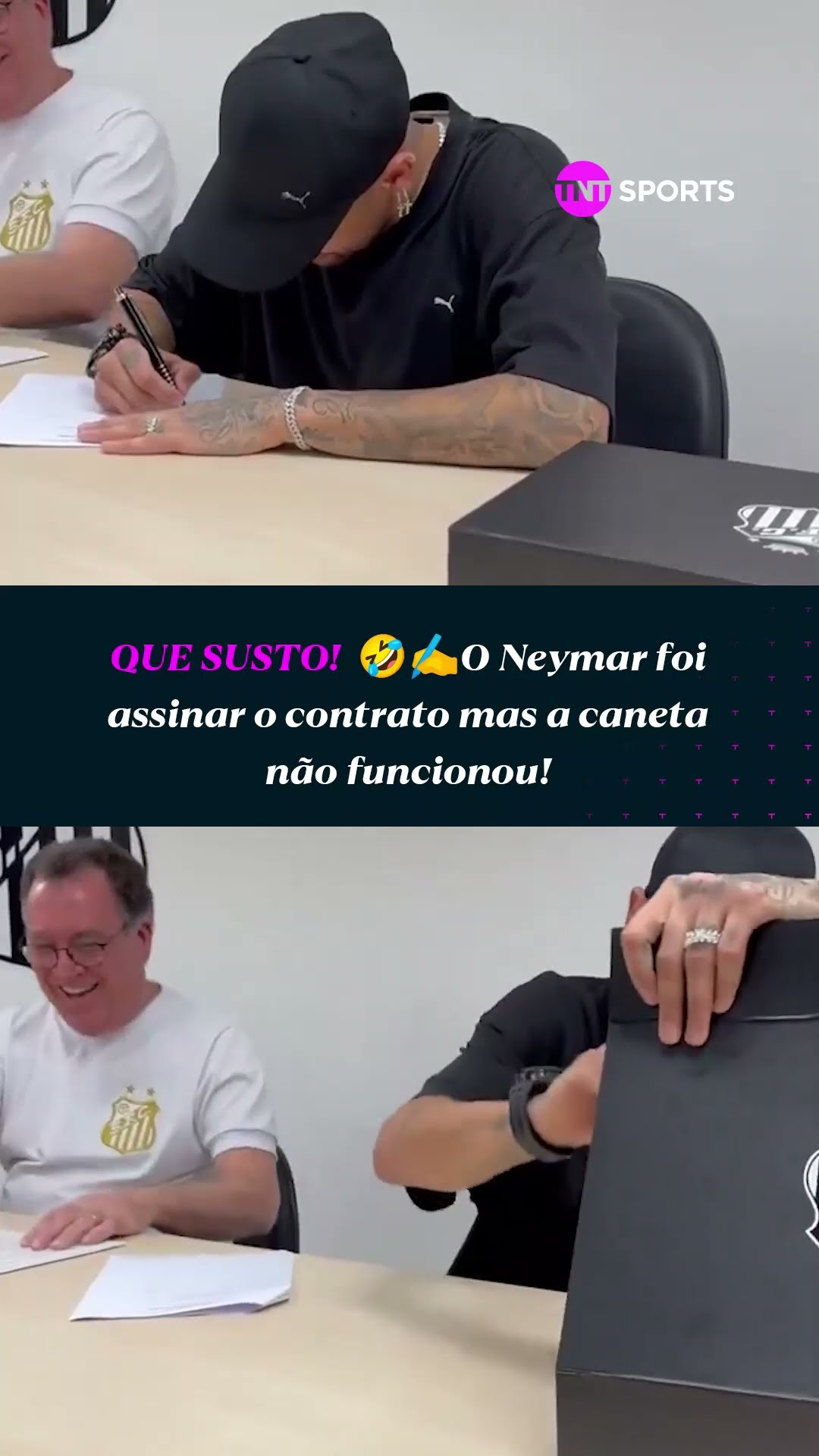 NEYMAR ASSINOU O CONTRATO...MAS QUASE QUE A CANETA DEIXOU O CRAQUE NA MÃO ?✍️ #shorts