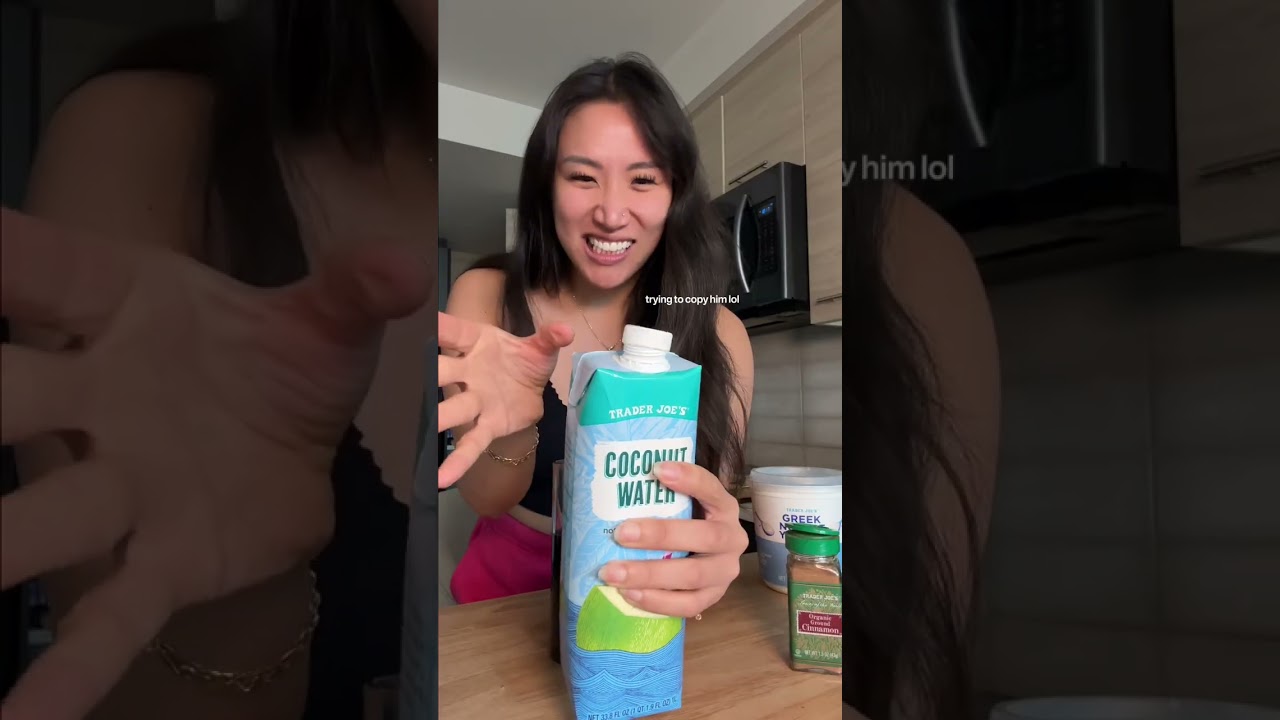 The end 😂 follow for part ✌️ Trying Bernstein Coffee Yogurt Ingredients Cold Brew Yogurt Coconut