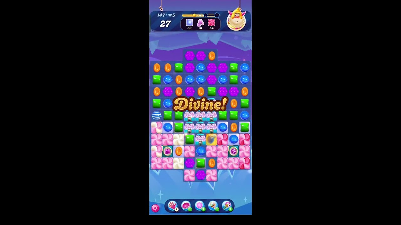Candy crush level 147 completed 😍